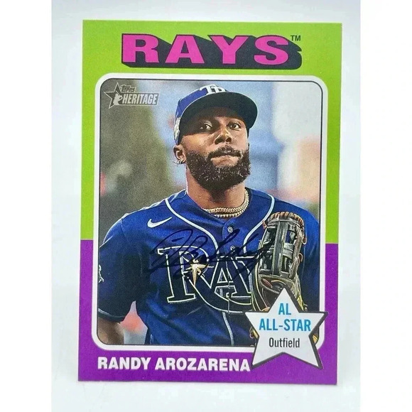 Randy Arozarena #74 Tampa Bay Rays 2024 Topps MLB TCG Heritage Mint - Picture 1 of 6